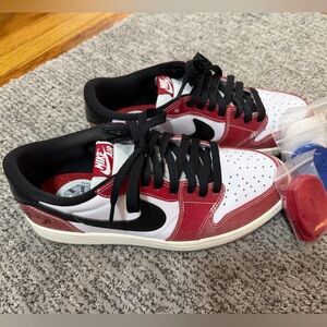 Jordan 1 Low Red/White/Black
